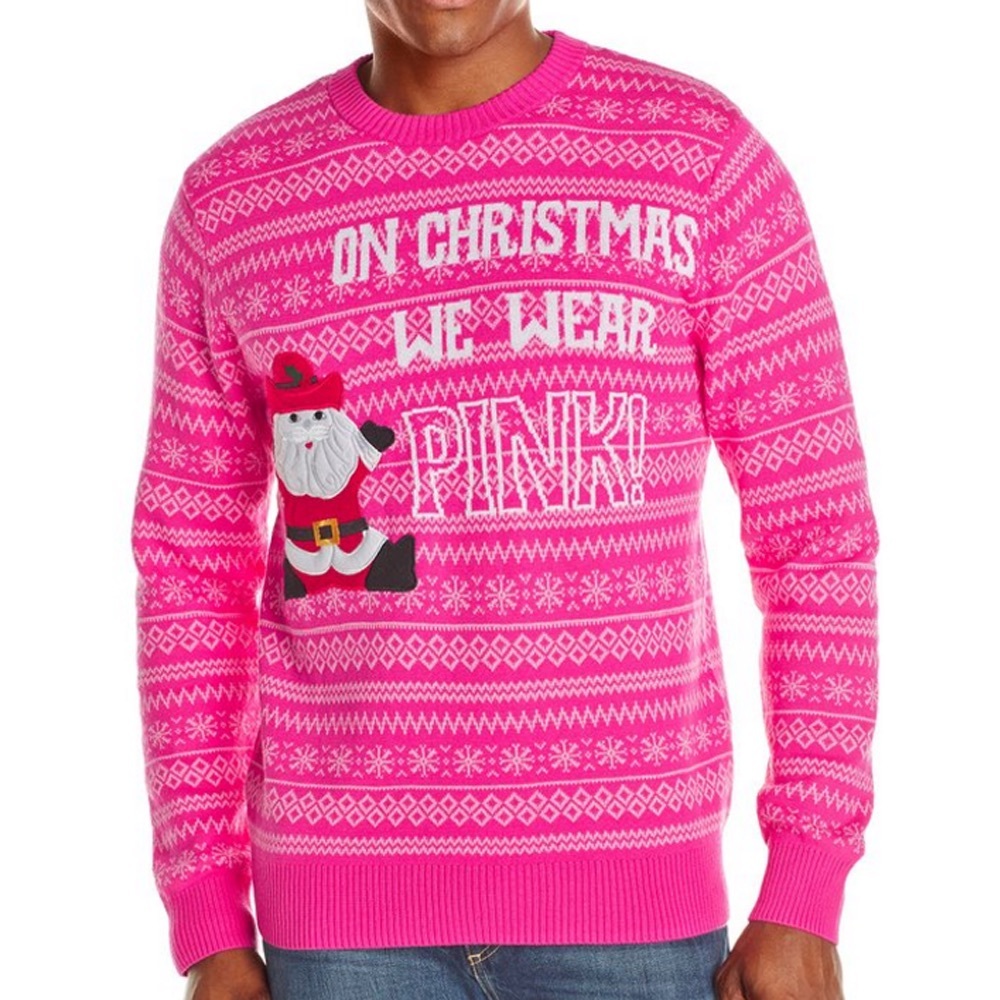 Pink Mean Girls ugly Christmas sweater